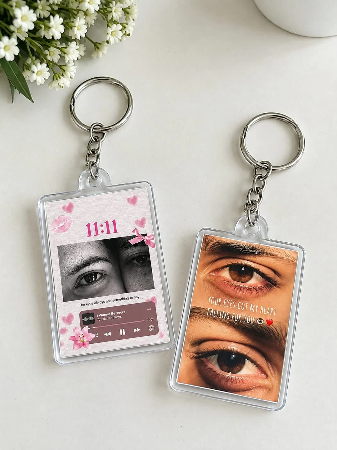 Acrylic photo keychain